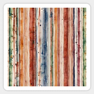 Watercolor , stripes , nature Sticker